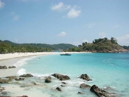 Indahnya alam wisata pulau jemur, rokan hilir, provinsi riau